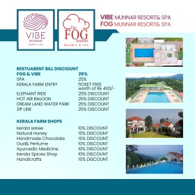 FOG MUNNAR  RESORT & SPA -(FOG PREMIUM VALLEY VIEW)-  2 Night