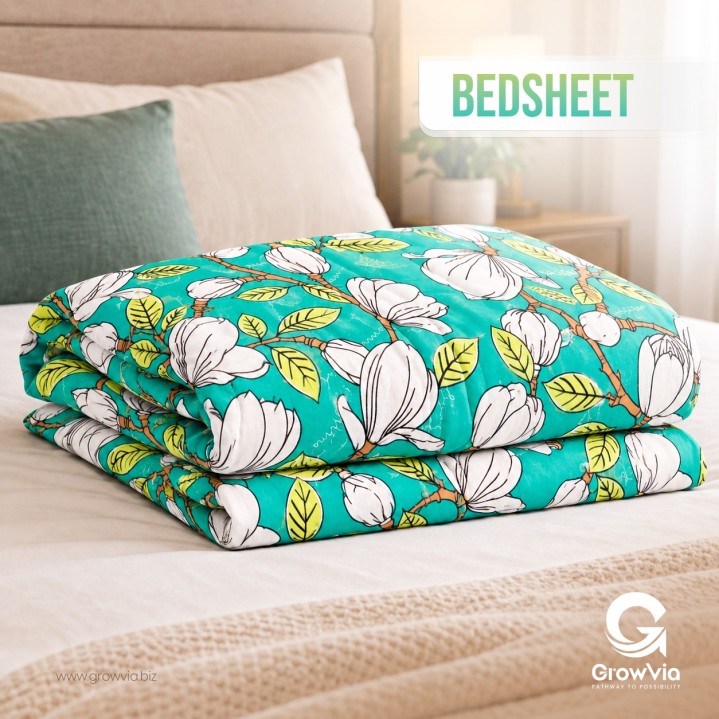 CAVISTONE PREMIUM KING SIZE BEDSHEET WITH COMFORTER SET 