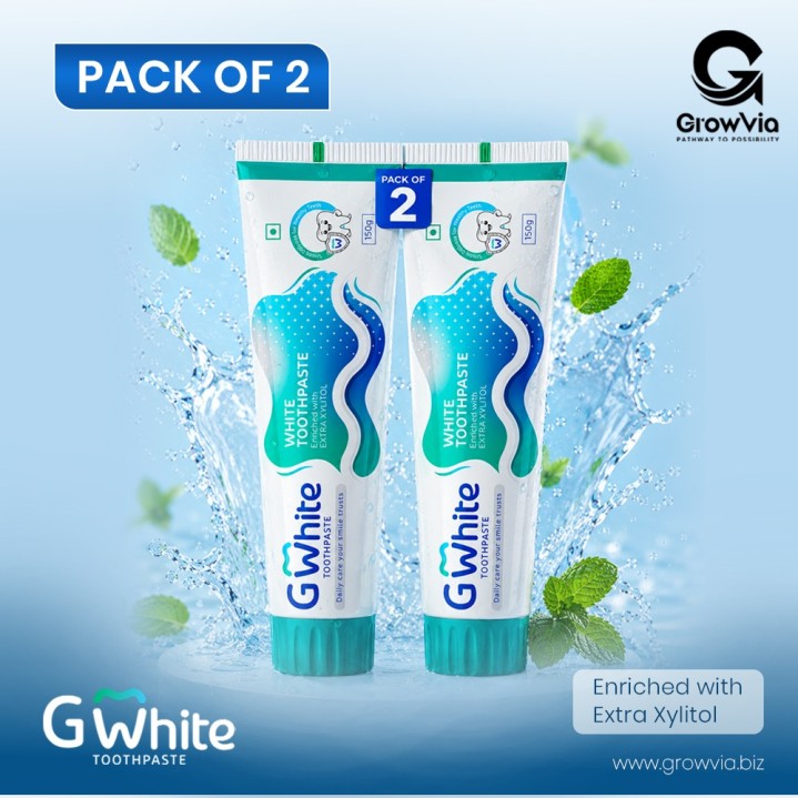 G WHITE Toothpaste – Pack of 2
