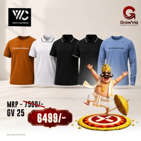T-Shirt Combo (Pack Of 5)