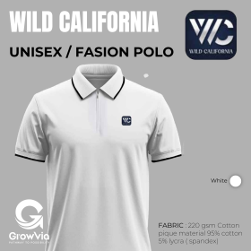 wild California t shirt -white (Pre order 10 days )
