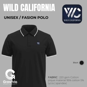 wild California t shirt -Black 