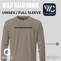 wild California t shirt  full sleeve-Aluminum 